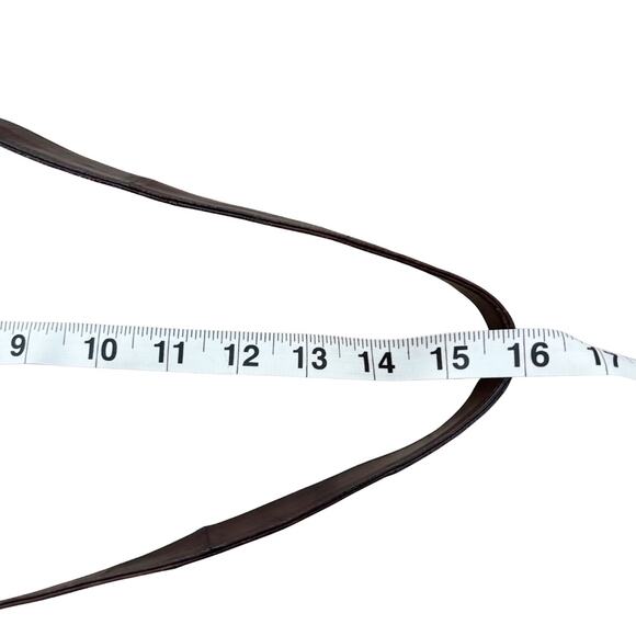 Vintage Genuine Eel Skin Leather Shoulder Bag Brown – Made in Korea - Picture 13 of 15